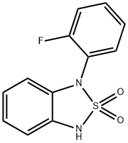 1-(2-Fluorophenyl)-1,3-dihydro-2,1,3-benzothiadiazole 2,2-dioxide 结构式