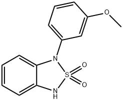 1-(3-Methoxyphenyl)-1,3-dihydro-2,1,3-benzothiadiazole 2,2-dioxide 结构式