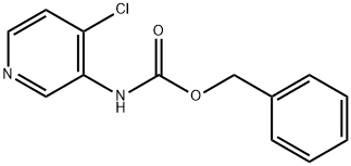(4-氯吡啶-3-基)氨基甲酸苄酯 结构式