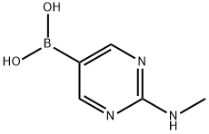 2-(甲基)氨基-5-硼酸 结构式