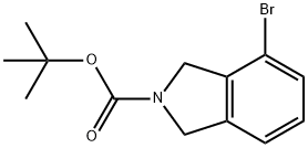 4-溴异吲哚啉-2-碳酸叔丁酯 结构式