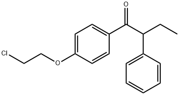 1-[4-(2-氯乙氧基)苯基]-2-苯基丁-1-酮 结构式