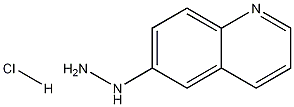 6-肼基喹啉盐酸盐 结构式