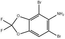 4,6-二溴-2,2-二氟-1,3-苯并二氧戊环-5-胺 结构式