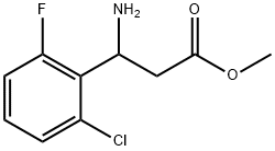 3-氨基-3-(2-氯-6-氟苯基)丙酸甲酯 结构式