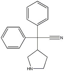 ALPHA,ALPHA-二苯基-3-吡咯烷乙腈 结构式