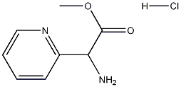 ALPHA-氨基吡啶-2-乙酸甲酯盐酸盐 结构式