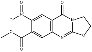 Methyl7-nitro-5-oxo-3,5-dihydro-2H-oxazolo[2,3-b]quinazoline-8-carboxylate 结构式