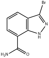 3-溴-1H-吲唑-7-甲酰氨基 结构式