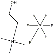 2-羟基-N,N,N-三甲基乙铵六氟磷酸盐 结构式
