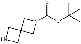 2,6-二氮杂螺[3.3]庚烷-2-甲酸叔丁酯 结构式
