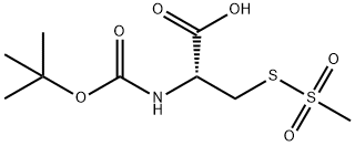 N-[叔丁氧羰基]-S-(甲基磺酰基)-L-半胱氨酸 结构式