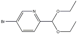 5-溴-2-(二乙氧基甲基)吡啶 结构式