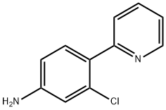 3-氯-4-(吡啶-2-基)苯胺 结构式