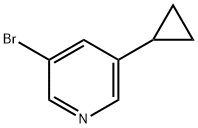 3-溴-5-环丙基吡啶 结构式