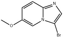 3-bromo-6-methoxyimidazo[1,2-a]pyridine 结构式