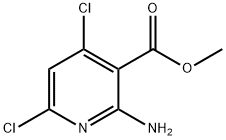 2-氨基-2,4-二氯烟酸甲酯 结构式