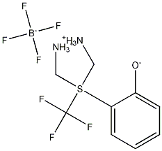 [(氧代)苯基(三氟甲基)硫酮]二甲基四氟硼酸铵 结构式