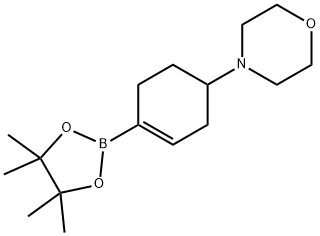 4-(4-(4,4,5,5-四甲基-1,3,2-二噁硼烷-2-基)-3-环己烯)吗啉 结构式