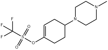 4-(4-甲基哌嗪-1-基)环己烷-1-烯-1-基 三氟甲磺酸酯 结构式