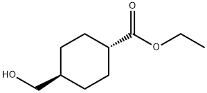 反式-4-(羟基甲基)环己烷羧酸乙酯 结构式