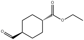 反式-4-甲酰基环己烷羧酸乙酯 结构式