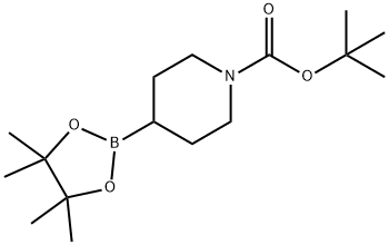 1-N-叔丁氧羰基哌啶-4-硼酸频哪醇酯 结构式