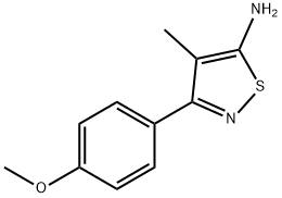 3-(4-甲氧基苯基)-4-甲基-5-异噻唑胺 结构式