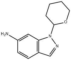 1-(Tetrahydro-pyran-2-yl)-1H-indazol-6-ylamine 结构式