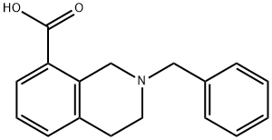 2-苄基-1,2,3,4-四氢异喹啉-8-羧酸 结构式