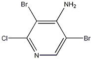 3,5-二溴-2-氯-4-吡啶胺 结构式