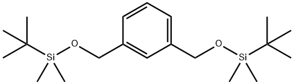1,3-双[(叔丁基二甲基甲硅烷氧基)甲基]苯 结构式