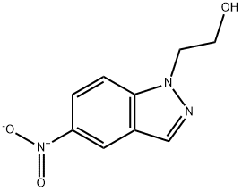 2-(5-硝基-1H-吲唑-1-基)乙烷-1-醇 结构式