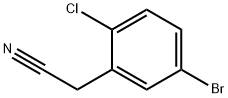 5-溴-2-氯苯乙腈 结构式