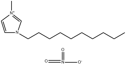 1-癸基-3-甲基咪唑硝酸盐 结构式