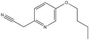 2-(5-butoxypyridin-2-yl)acetonitrile 结构式