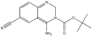 4-氨基-6-氰基--3(2H)-喹唑啉甲酸-1,1-二甲基乙酯 结构式