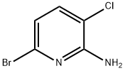 2-氨基-6-溴-3-氯吡啶 结构式