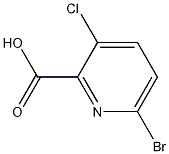 2-溴-5-氯-6-甲酸吡啶 结构式