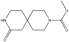 3,9-Diazaspiro[5.5]undecane-3-carboxylic acid, 8-oxo-, methyl ester 结构式