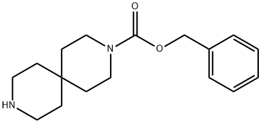 3,9-Diazaspiro[5.5]undecane-3-carboxylic acid, phenylmethyl ester 结构式
