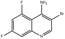4-Amino-3-bromo-5,7-difluoroquinoline 结构式