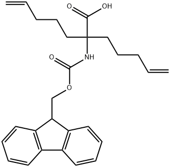 2-[[(9H-芴-9-基甲氧基)羰基]氨基]-2-(4-戊烯-1-基)-6-庚烯酸 结构式