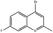 4-BROMO-7-FLUORO-2-METHYLQUINOLINE 结构式