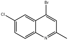 4-溴-6-氯-2-甲基喹啉 结构式