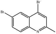 4,6-DIBROMO-2-METHYLQUINOLINE 结构式
