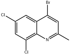 4-BROMO-6,8-DICHLORO-2-METHYLQUINOLINE 结构式