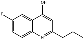 6-FLUORO-2-PROPYL-4-QUINOLINOL 结构式