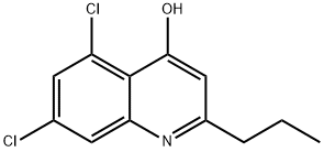 5,7-DICHLORO-2-PROPYL-4-QUINOLINOL 结构式