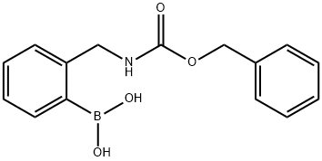 (2-((((苄氧基)羰基)氨基)甲基)苯基)硼酸 结构式